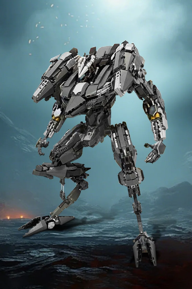 

Игры MOC, бронированный сердечник, рыба-меч, меховые кирпичи, модель, рыба-меч, высокотехнологичные строительные блоки, сборные игрушки, подарки на день рождения для детей