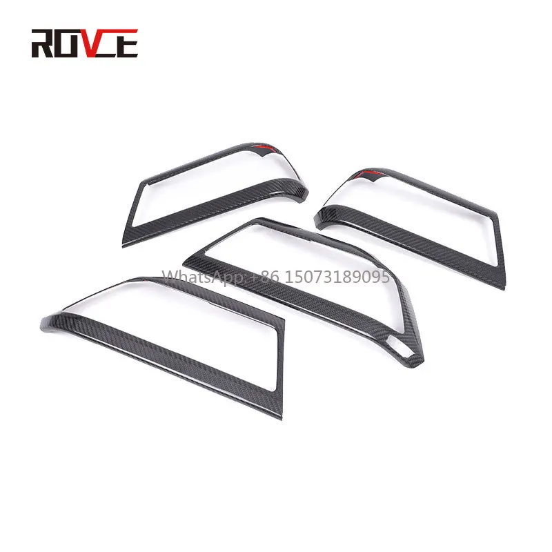 

ROVCE внутренняя ручка двери автомобиля, декоративная рамка, наклейки для Land Rover Defender 90 110 2020-2021