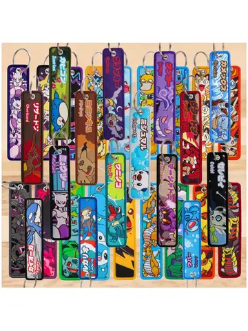 Cute Anime Elf Embroidery Key Fobs Cool Game Key Tags Keychains for Motorcycles Cars Fashion Key Rings Accessories Gifts 1pcs