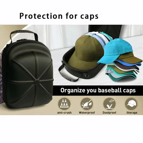 Bolsa de viaje para gorra de béisbol, estuche de viaje para gorra de béisbol, caja transportadora de almacenamiento, bolsa de exhibición, bolsa de transporte para gorra de béisbol, 1 ud.