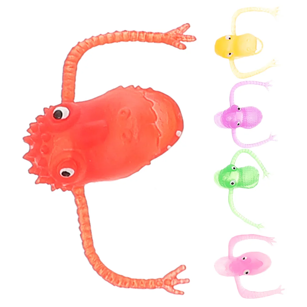 5 ชิ้น Mini ไดโนเสาร์ Finger Cots หุ่นสัตว์ของเล่นสําหรับเด็กผู้ใหญ่ Pvc พลาสติกแฟนซีปลายนิ้วสัตว์
