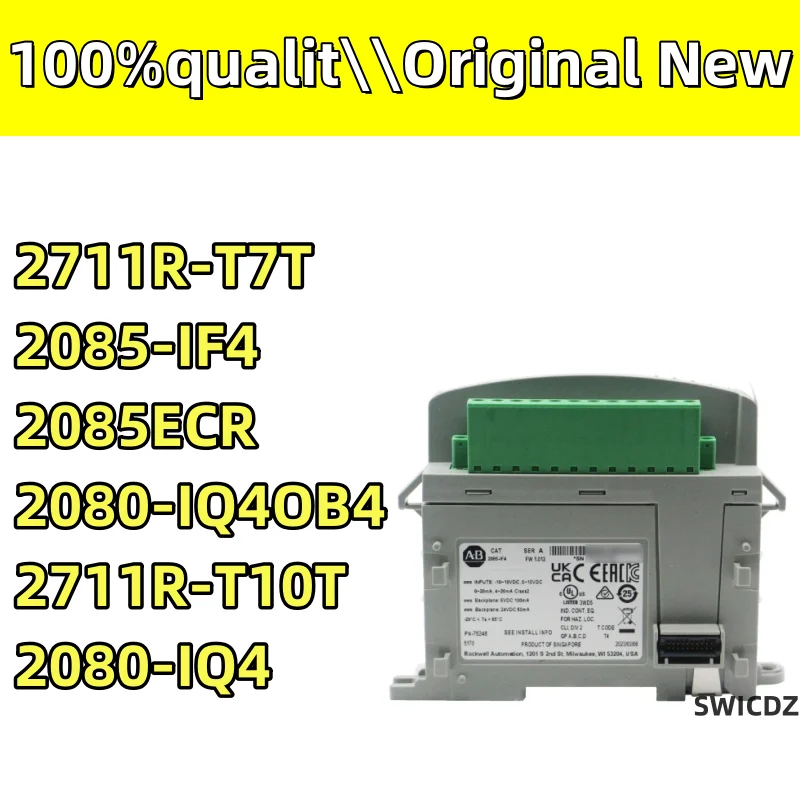 100%New original 2711R-T7T 2085-IF4 2085ECR  2080-IQ4    2711R-T10T   2080-IQ4OB4