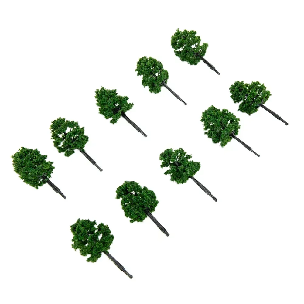 10pcs 5cm Train Railway Model Trees Scenery Diorama Layout Artificial Miniature Tree Plastic Sandtable Model Scenery - Image 2