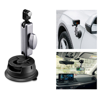 Car Suction Cup Bracket Camera Mobile Phone Stand Adjustable 1/4 Standard Adapter For Gopro Insta360 DJI Osmo Action Accessory