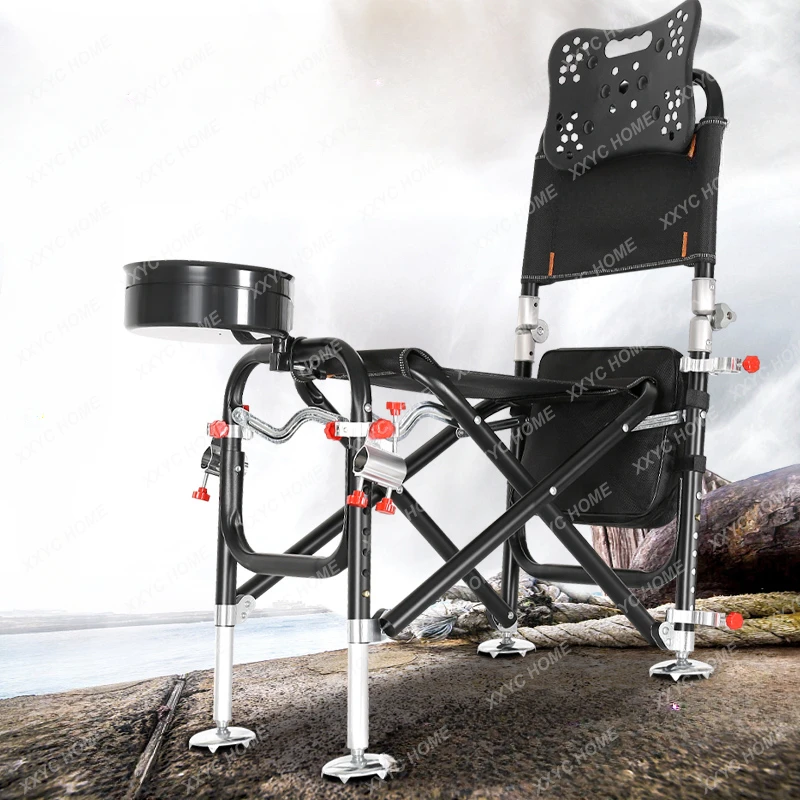 Fishing Chair Folding Multifunctional Wild Fishing Chair Fishing Stool Taiwan Fishing Portable Stool Lying All Terrain Fishing