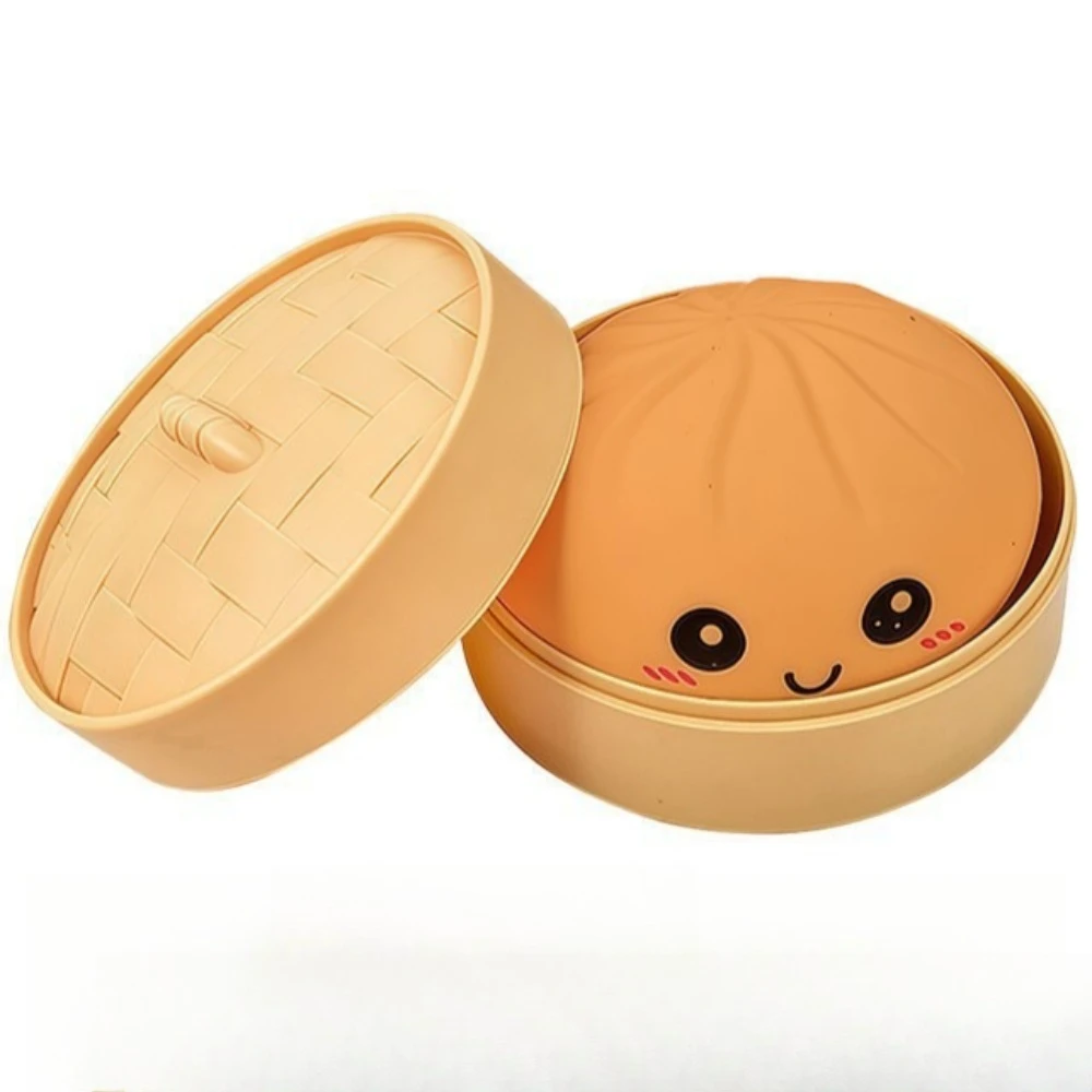 Gesimuleerde kleurrijke dumpling squishy speelgoedjes, langzaam rijzende stressbal, zacht knijpbaar decompressiespeelgoed voor volwassenen & kinderen