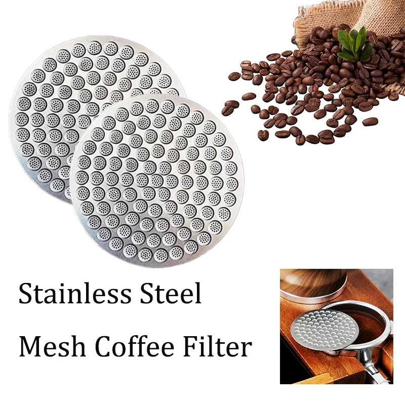 

51/53/58mm Reusable Coffee Filter Screen Mesh Barista Coffee Making Puck Screen for Espresso Machine,304 Stainles Steel