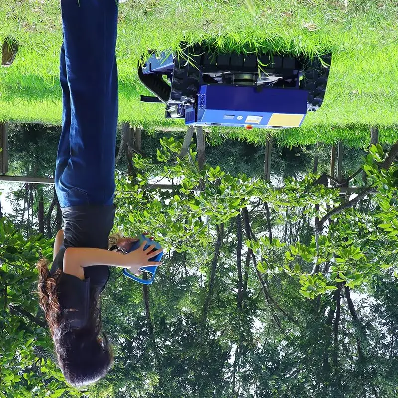 Mini cortacésped con Control remoto personalizado, Robot inteligente de giro cero, cortacésped de gasolina con CE EPA, adecuado para todo terreno