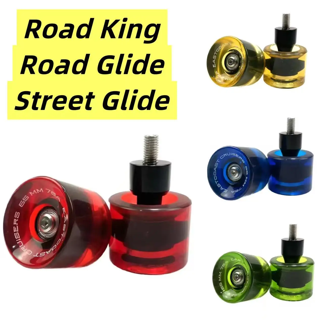 

M12 M10 PB Bumper Protector Ball For Harley Road Glide Street Glide CVO 121 117 Road King Engine Guard Saddlebag Crash Bar