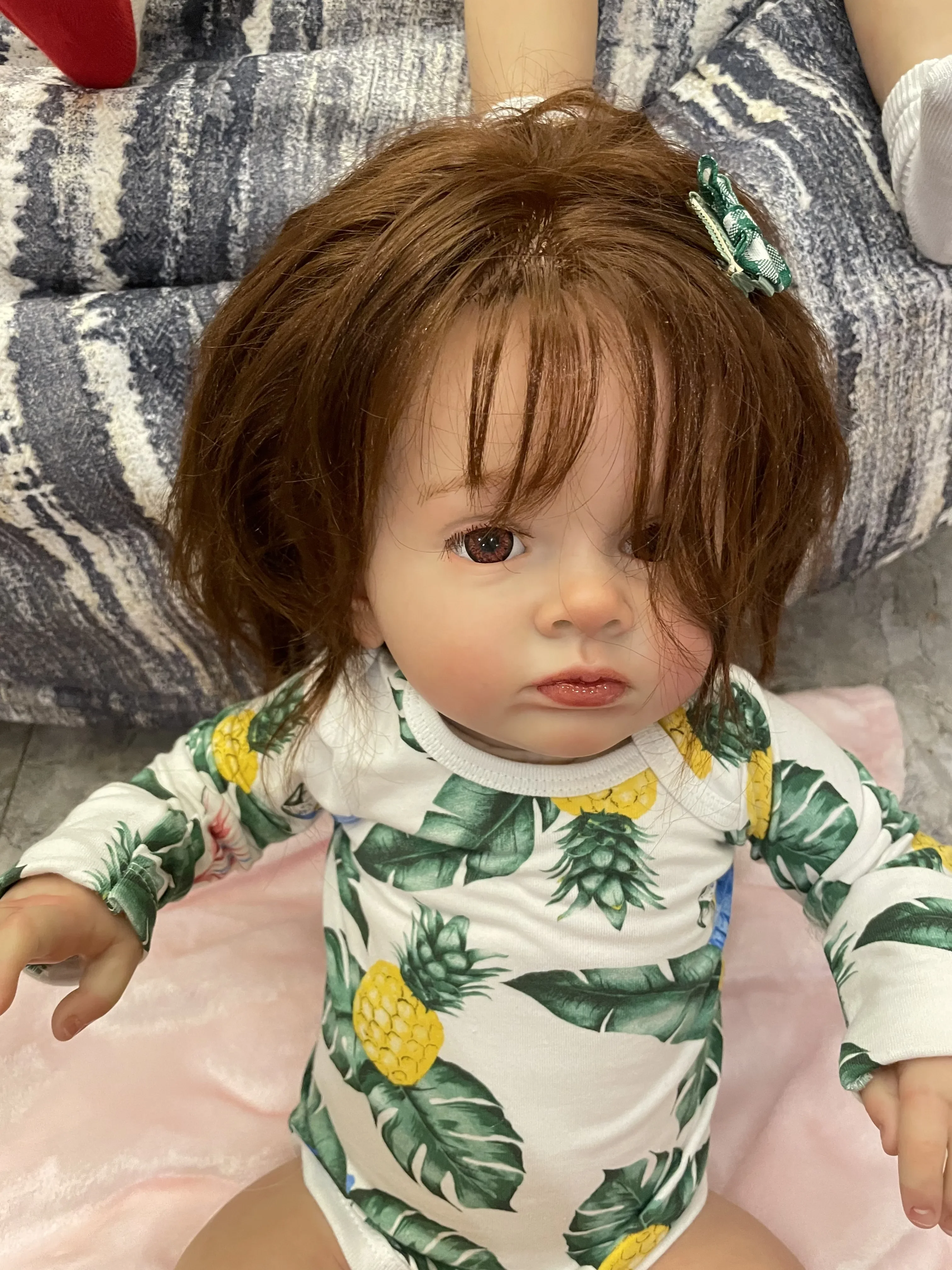 DLS 40 ซม.ตุ๊กตาเด็กทารก Reborn สําเร็จรูป Tutti 100% ทําด้วยมือโดยศิลปินมือ Rooted ผมเช่นวิดีโอ Art ตุ๊กตาของเล่นสําหรับเด็ก