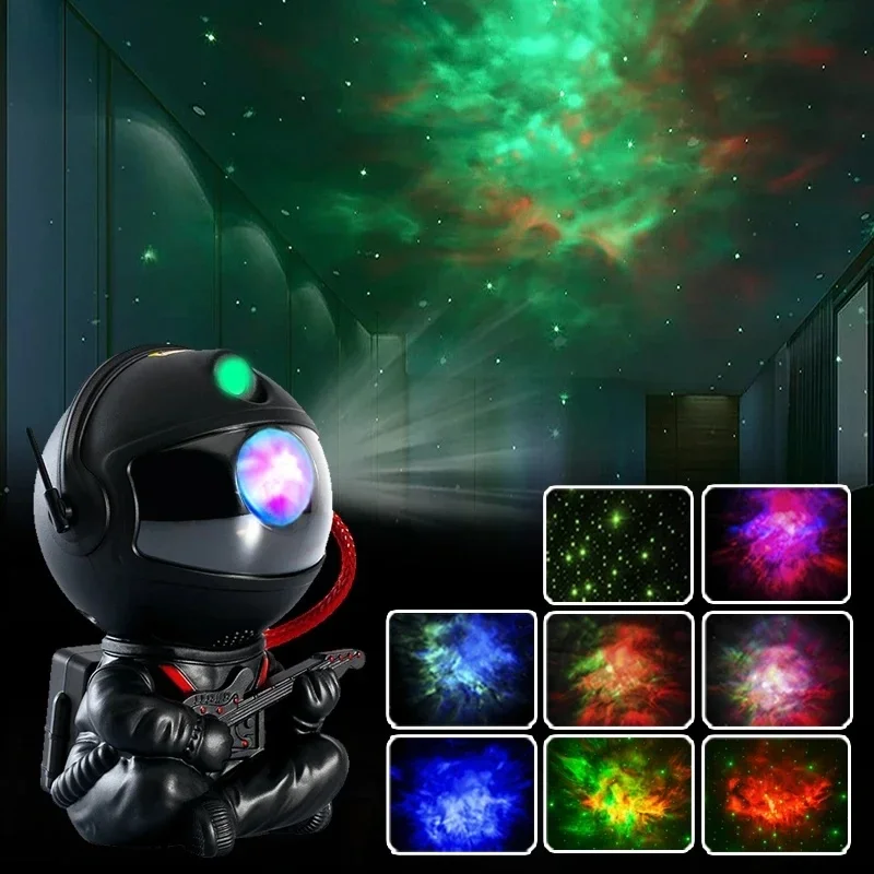 جهاز عرض Galaxy Led Night Light Star Projector جهاز عرض رائد الفضاء Galaxy Light لغرفة النوم المزخرفة للأطفال هدية للأطفال #2