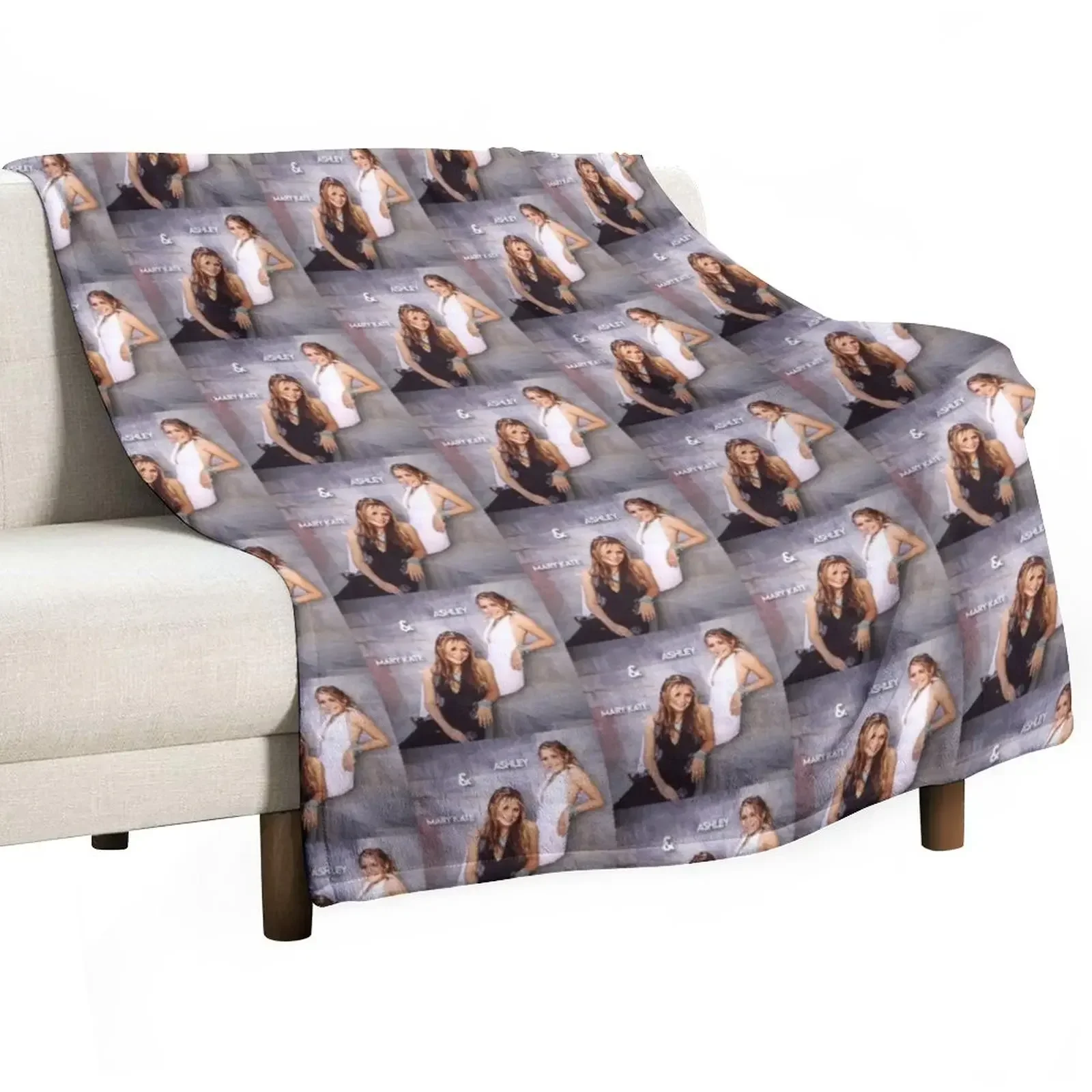 Mary Kate and Ashley olsen cute Throw Blanket Hairys Luxury Brand Decorative Sofas Blankets