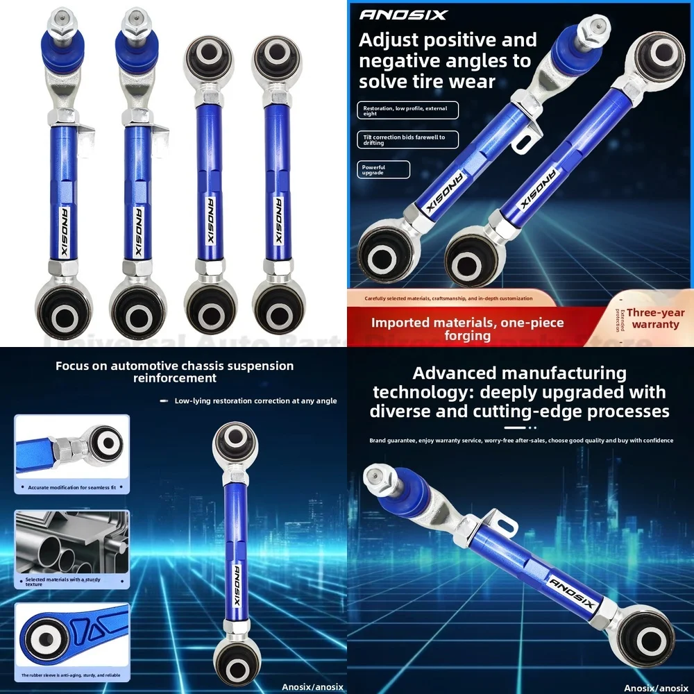 For Acura MDX RDX Honda Pilot Rear Adjustable Control Arm Camber Kit Toe Alignment Suspension Component High Precision Durable
