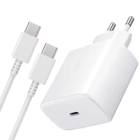 SAMSUNG Galaxy S24 S23 45W PD Charger S22 S21 Ultra Plus FE Fast Charging 2.0 USB C 5A Cable Wall Adapter For iPhone 15 Pro Max