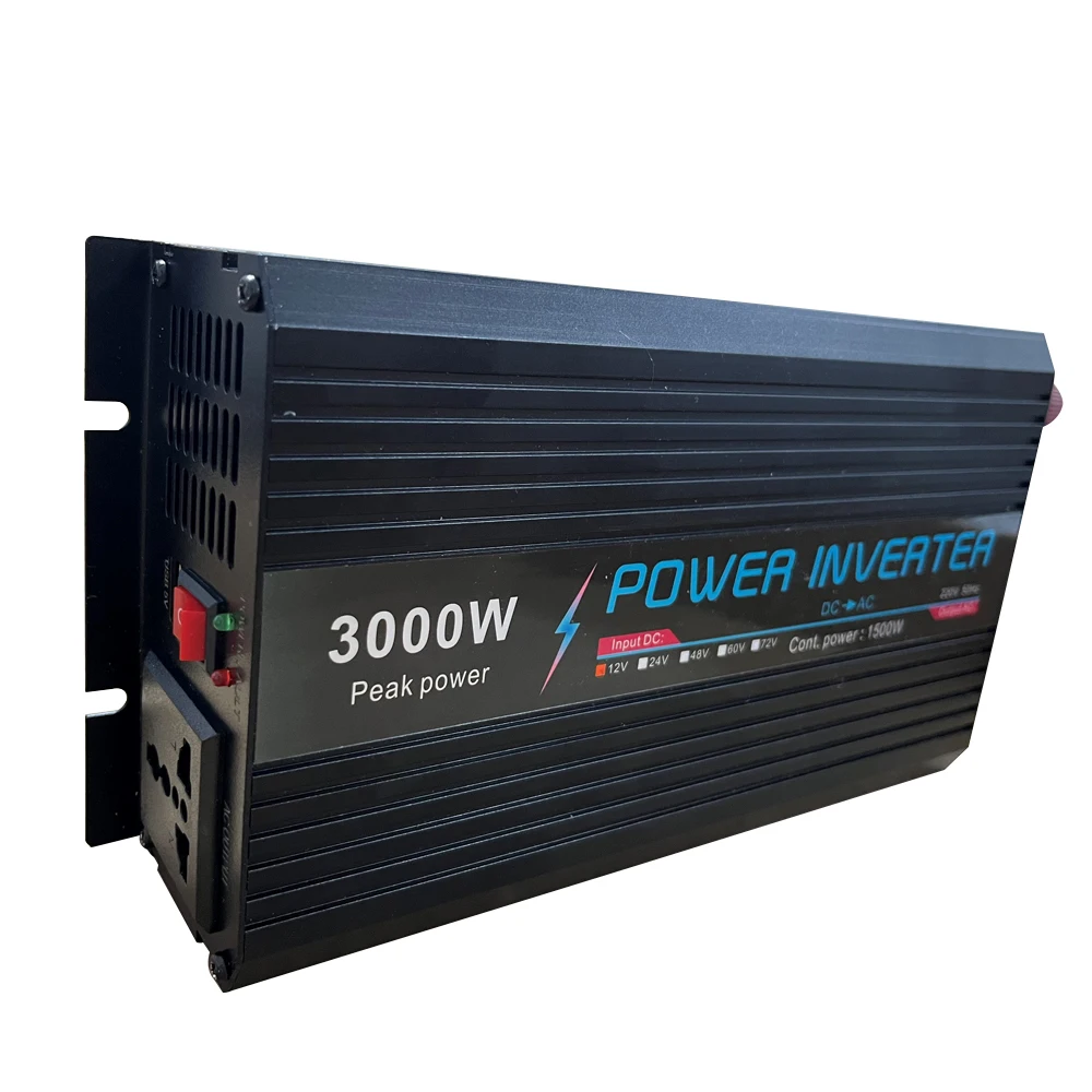 

High Quality Inverter Input Voltage 12V Modified Sine Wave 3000W Voltage Converter DC 12V to 220V AC Car Power Supply