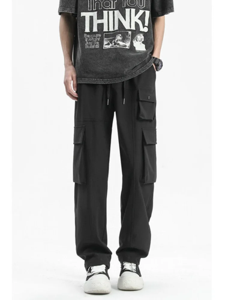 

Loose Straight Leg Workwear Pants Men's Autumn New Sle American High Street Hiphop Trousers Trendy Cargo Pants Casual