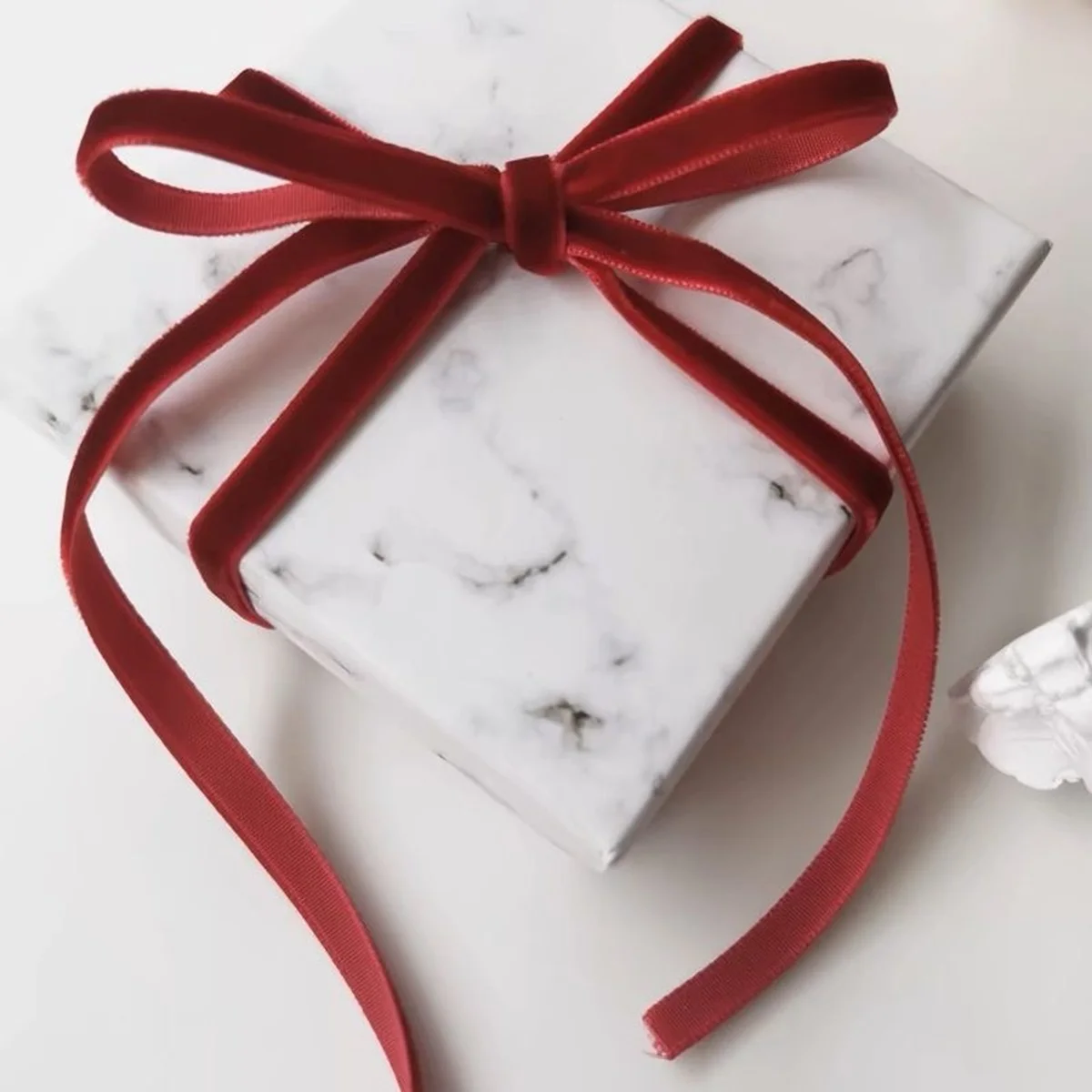Velvet Ribbon 1cm 5Yards Wreath Handmade Craft Velvet Ribbon Gift Wrapping Valentine\'s Day Bouquet Packaging Christmas Gifts Ri