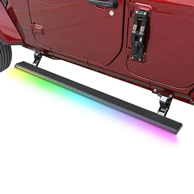 

Electric Side Steps Automatic Diode Lamp LED Electric Running Board for Wrangler JL 2 Door Sahara Rubicon 2018-2024