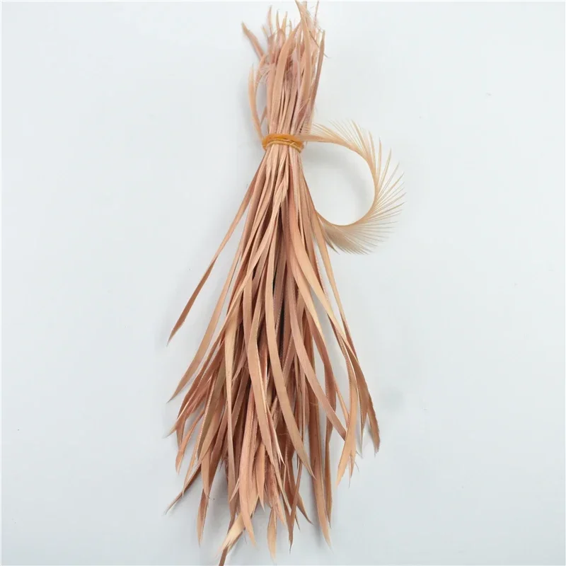 Bunte Gänsefedern für Haaraccessoires, zum Basteln von Schmuck, zur Dekoration, für Karneval, zum Nähen, für Handarbeiten und als Kleidungsaccessoires. – Detail 9