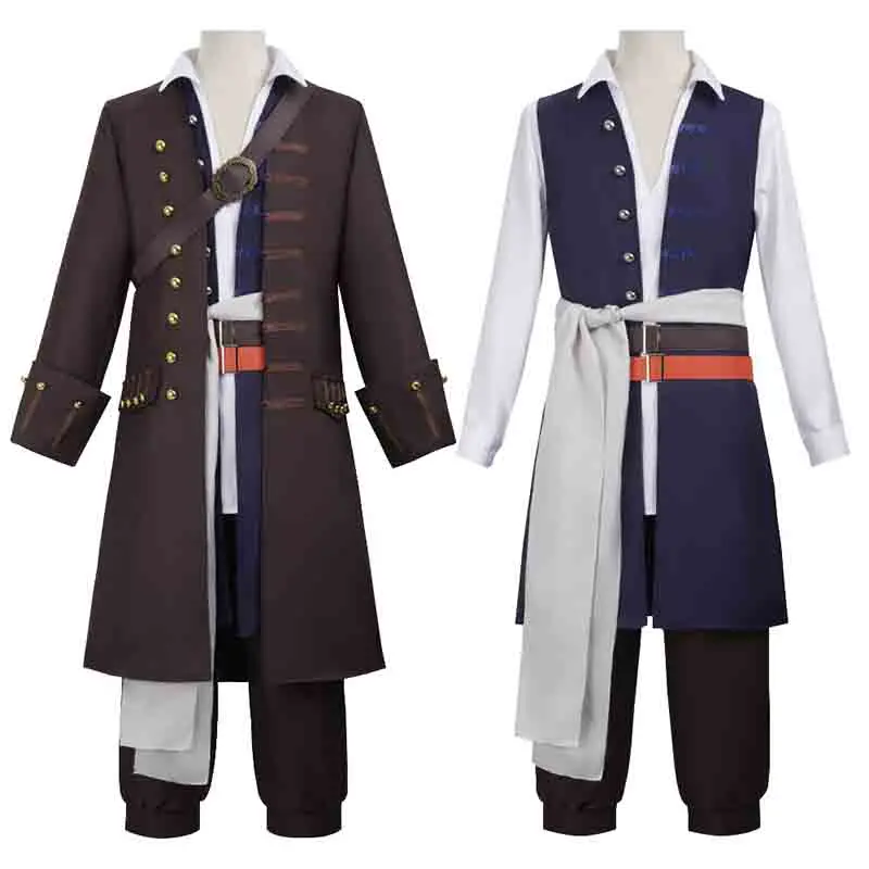 

Halloween cosplay costumes featuring Pirates of the Caribbean and Captain Jack, as well as pirate costumes and performance costu