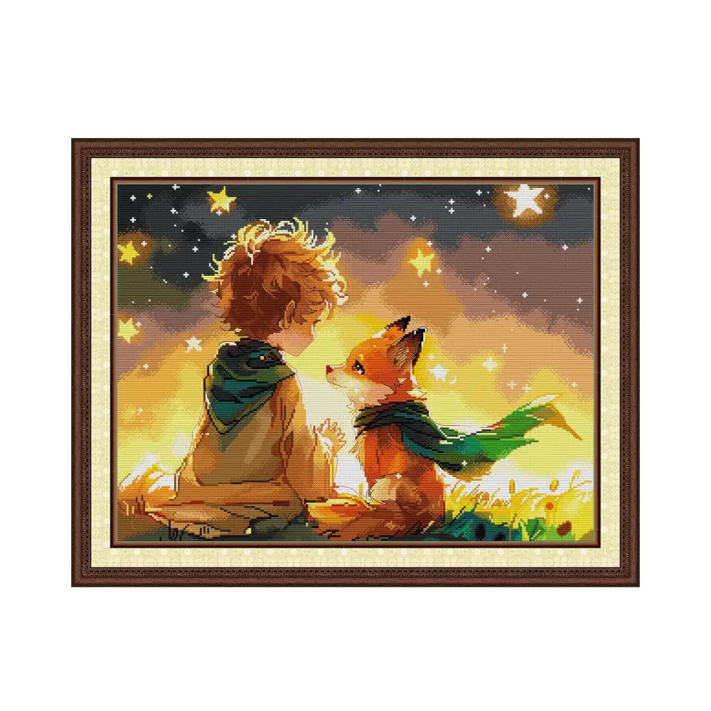 Printed Embroidery Cross Stitch Kits DMC Portrait Printed Canvas DIY Handmade Home Decoration 11CT 14CT 16CT