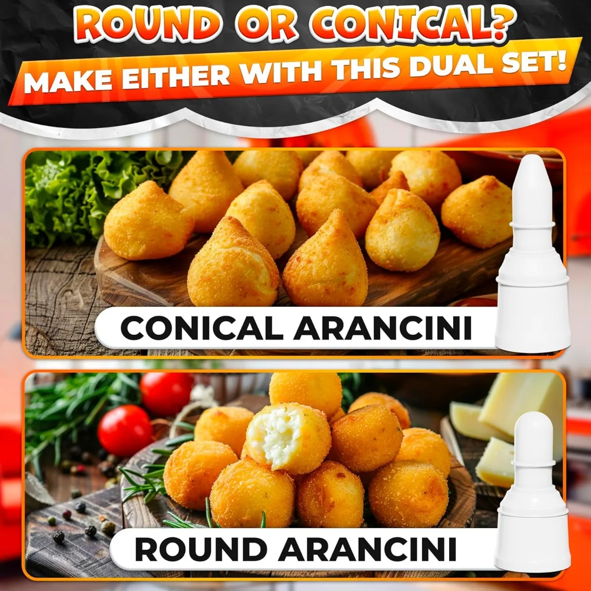 2 قطعة قوالب صانع أرانشيني مستديرة ومبتكرة متعددة الوظائف أدوات صانع السوشي للمنزل لتقوم بها بنفسك كرة الأرز الصحافة المشكل #2