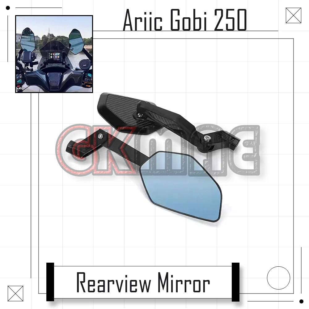 

New For Ariic Gobi 250 GOBI 250 Motorcycle Modification Carbon Fiber Foldable Mirror Aluminum Alloy Rearview Mirror