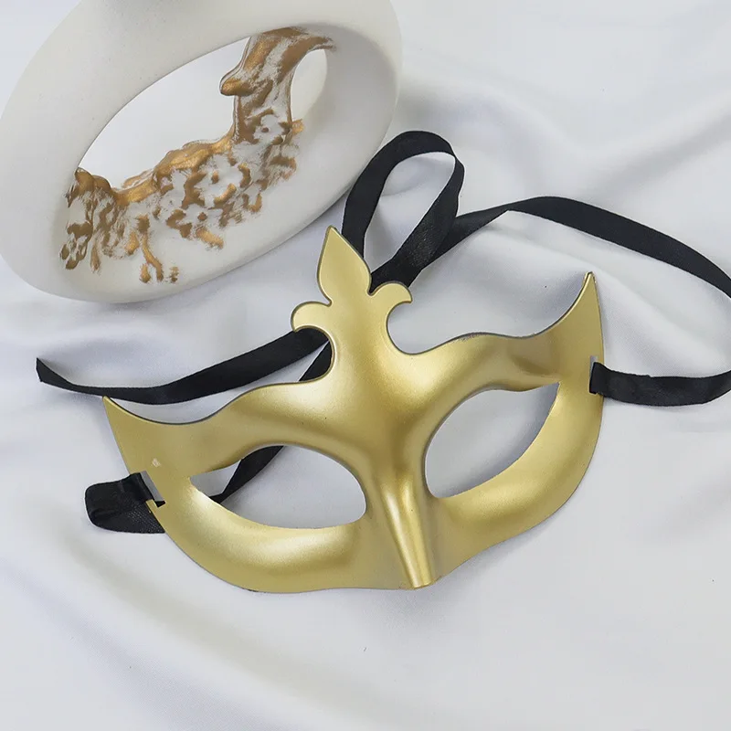 Women Man Sexy Gentleman Masquerade Mask Prom Mask Halloween Party Props Black White Retro Mask Plastic Half Face Cosplay Mask