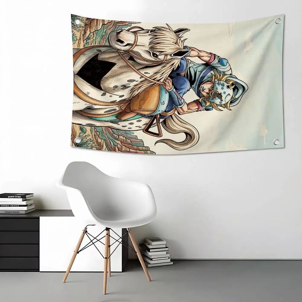 J-JOJOs J-Johnny J-Joestar Flag Suitable For Party Club Outdoor Interior Wall Decoration Banner Fans Gift