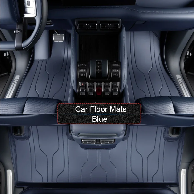 مخصص نابا الجلود سيارة القدم حماية حصيرة السيارات الفاخرة مقاوم للماء وسادة أرضية ملحق ل BYD ليوبارد 5 FCB BAO 5 2024-الحاضر