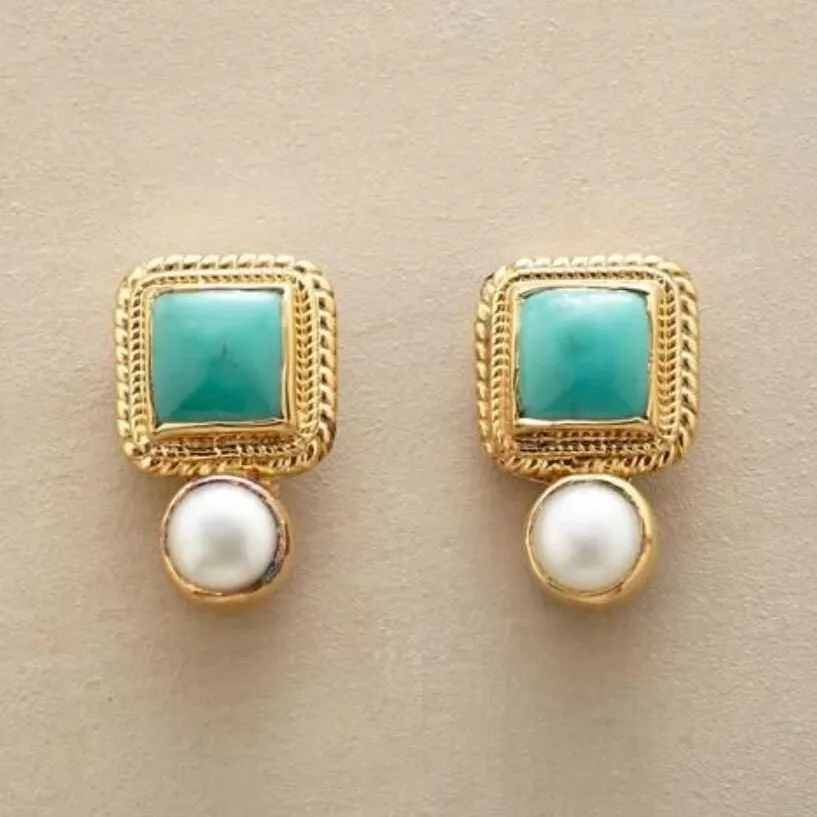 New Hot Sale Accessories French Retro Ear Buckles Literary High-end Medium Antique Earrings Fashion Commuter Earrings