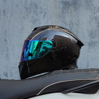LVS Motorcycle full face helmet DOT approved casque arai reply with built-in sunshade racing helmet cap