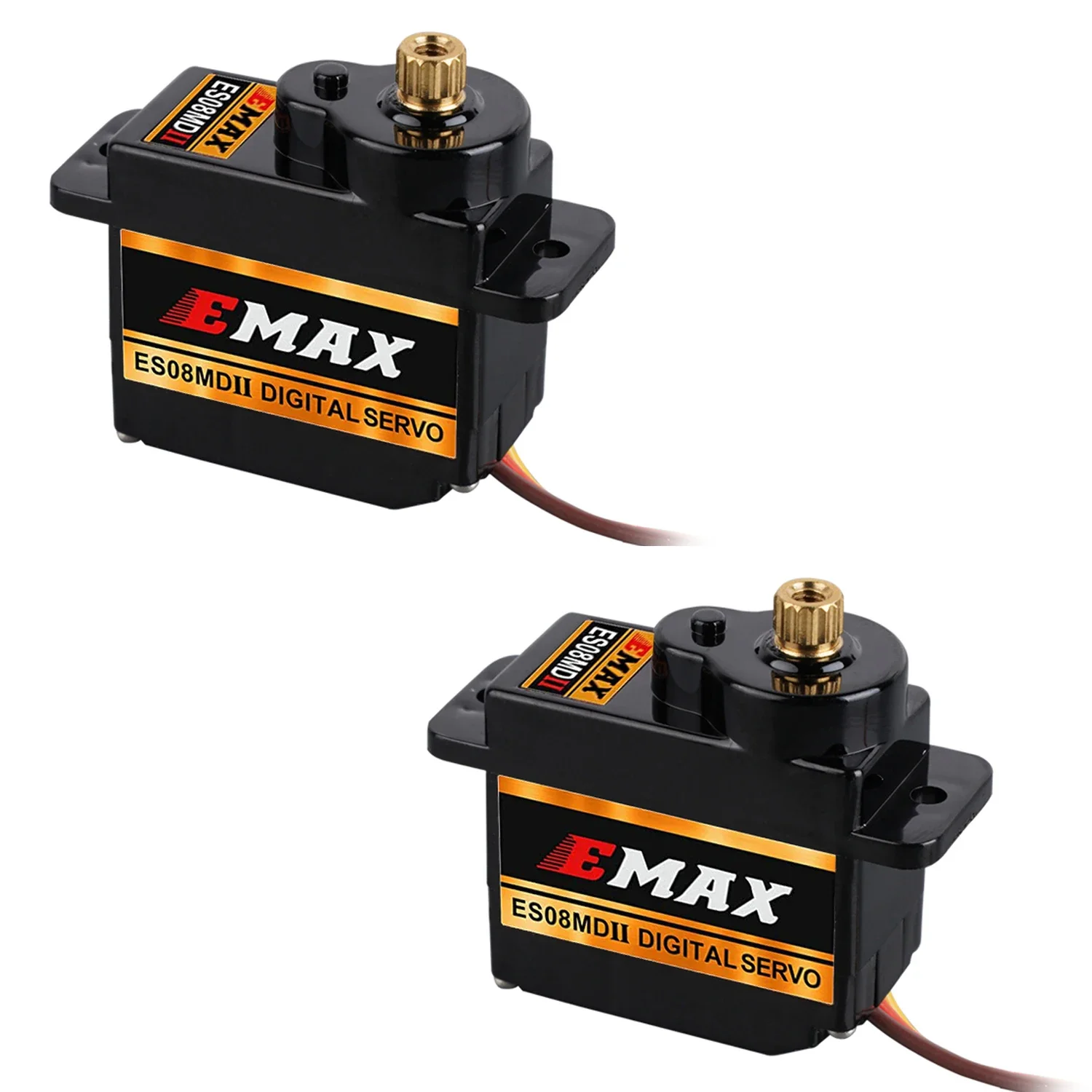EMAX ES08MD II Mini Metall Digital Servo 13g für RC Modellflugzeug Hochgeschwindigkeits-Mini-Metallgetriebe für FPV RC Flugzeug Starrflügler Geschenk