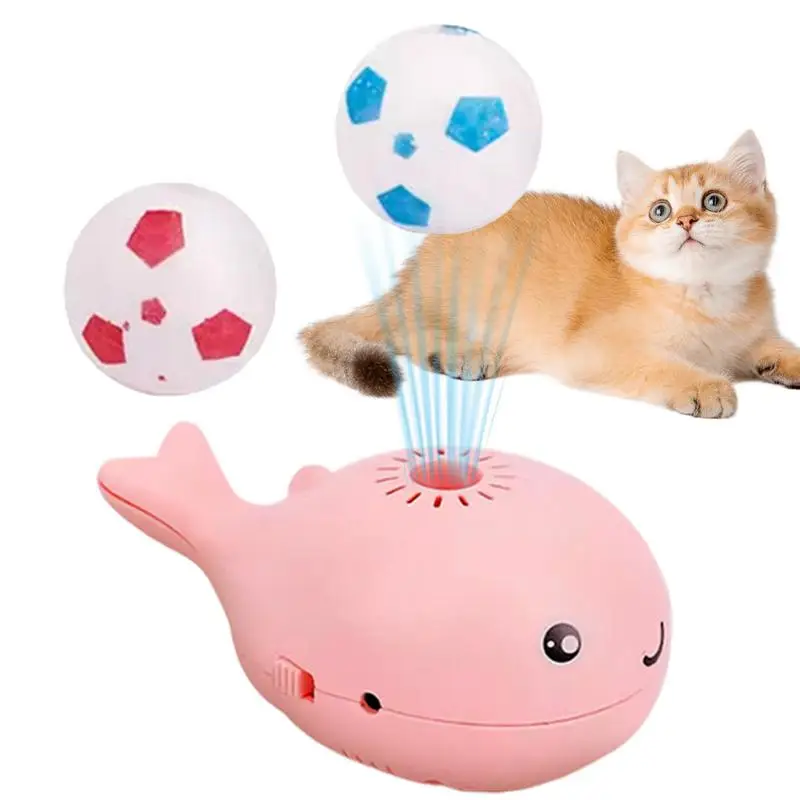 Whale Floating Cat Toy Interactive Cat Toy Ball Football Cat Toy Sports Ball Physical Exercise Kitten Toy For Indoor Cats