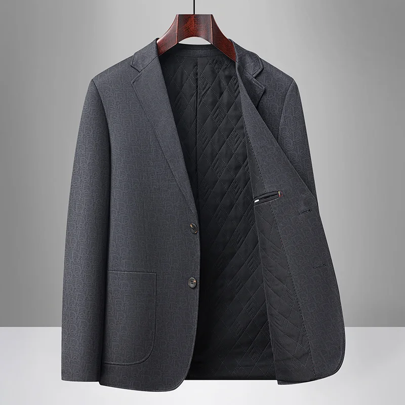 

Блейзер, новое мужское модное деловое уличное банкетное свадебное теплое платье с хлопковой подкладкой, повседневный блейзер для актеров и джентльменов