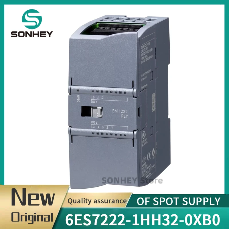 جديد الأصلي 6ES7222-1HH32-0XB0 6ES7222-1BH32-0XB0 6ES7 222-1HH32-0XB0 S7-1200 SM1222 PLC وحدة