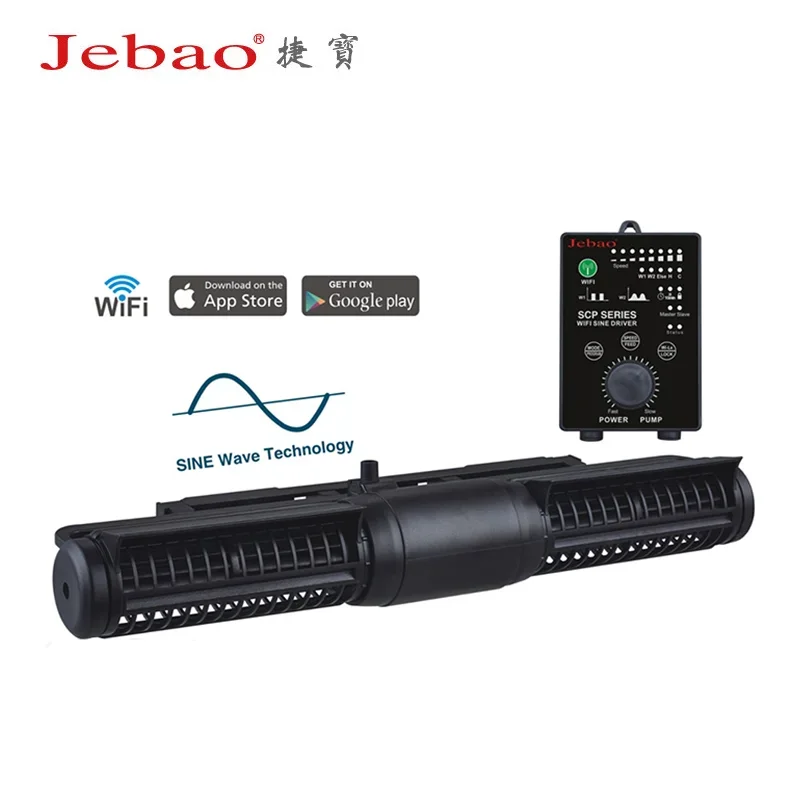 Jebao CP/SCP Series Wifi Cross Flow Pump Wave Maker for Marine Aquarium Fish Tank