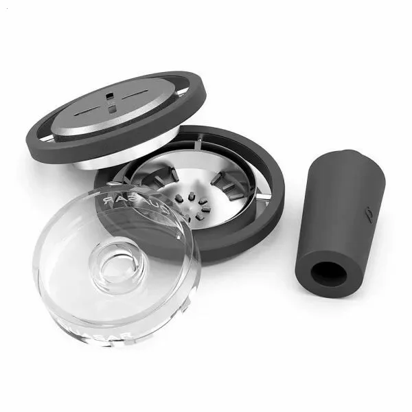 وعاء الشيشة QUASAR RAAS 2 - رأس فحم زجاجي ممتاز للشيشة مع نظام تدفق الهواء المتقدم، صندوق هدايا Chicha، ملحقات الدخان #4