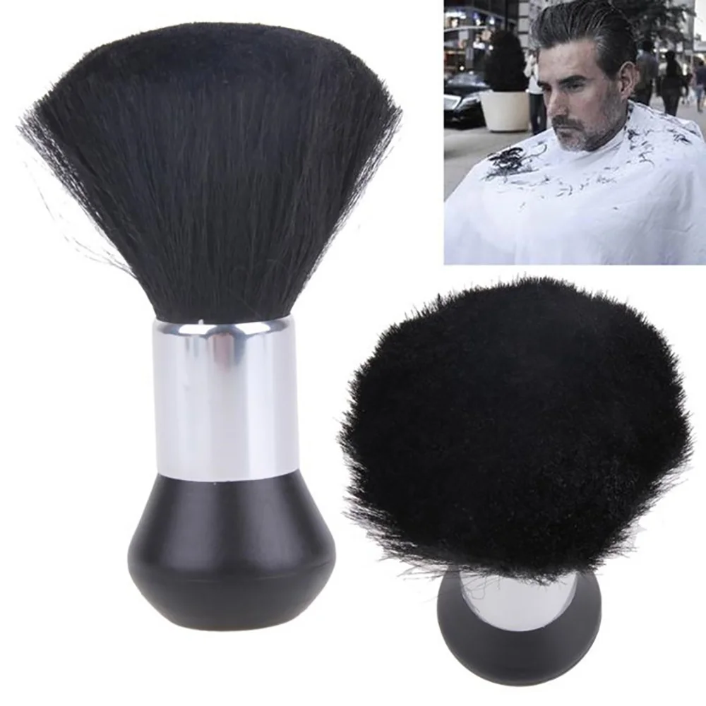 Black Hairdressing Sweeping Neck Hair Cleaning Duster Hair Cutting Brush for Barbershop Hair Cut Brush Tools Barber Accessories