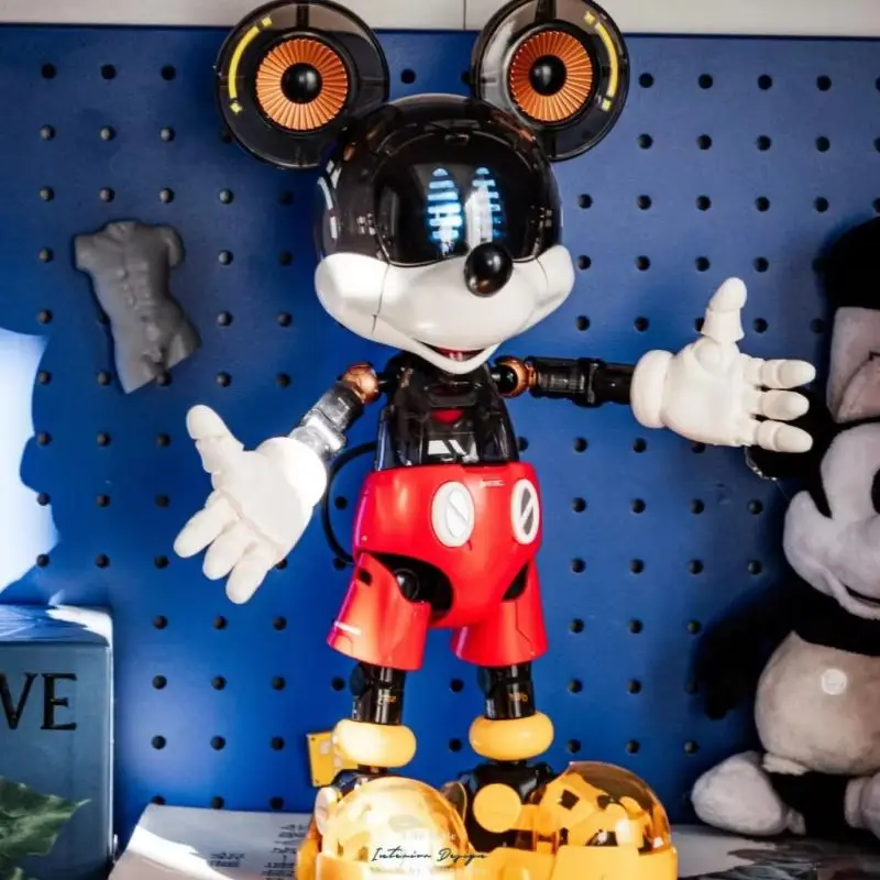 

PLEYERID Disney Original In-Stock Mickey Mouse Donald Duck Cyber Mechanical Series Assembly Model Desktop Ornament Toys Gifts