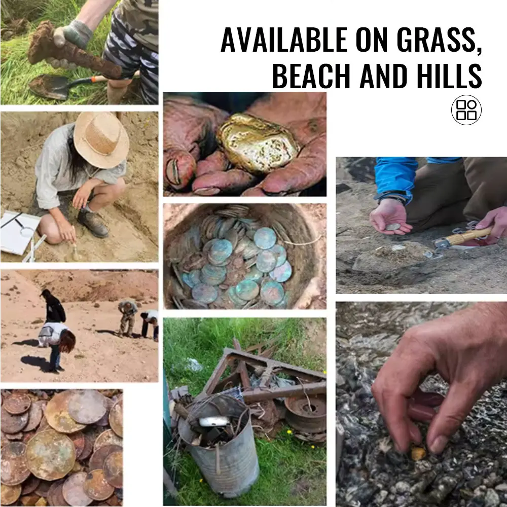 MD-940 Metal Detector professionale Rilevatore d'oro sotterraneo Metal Finder ad alta precisione Ricerca impermeabile Bobina Cercatore di tesori