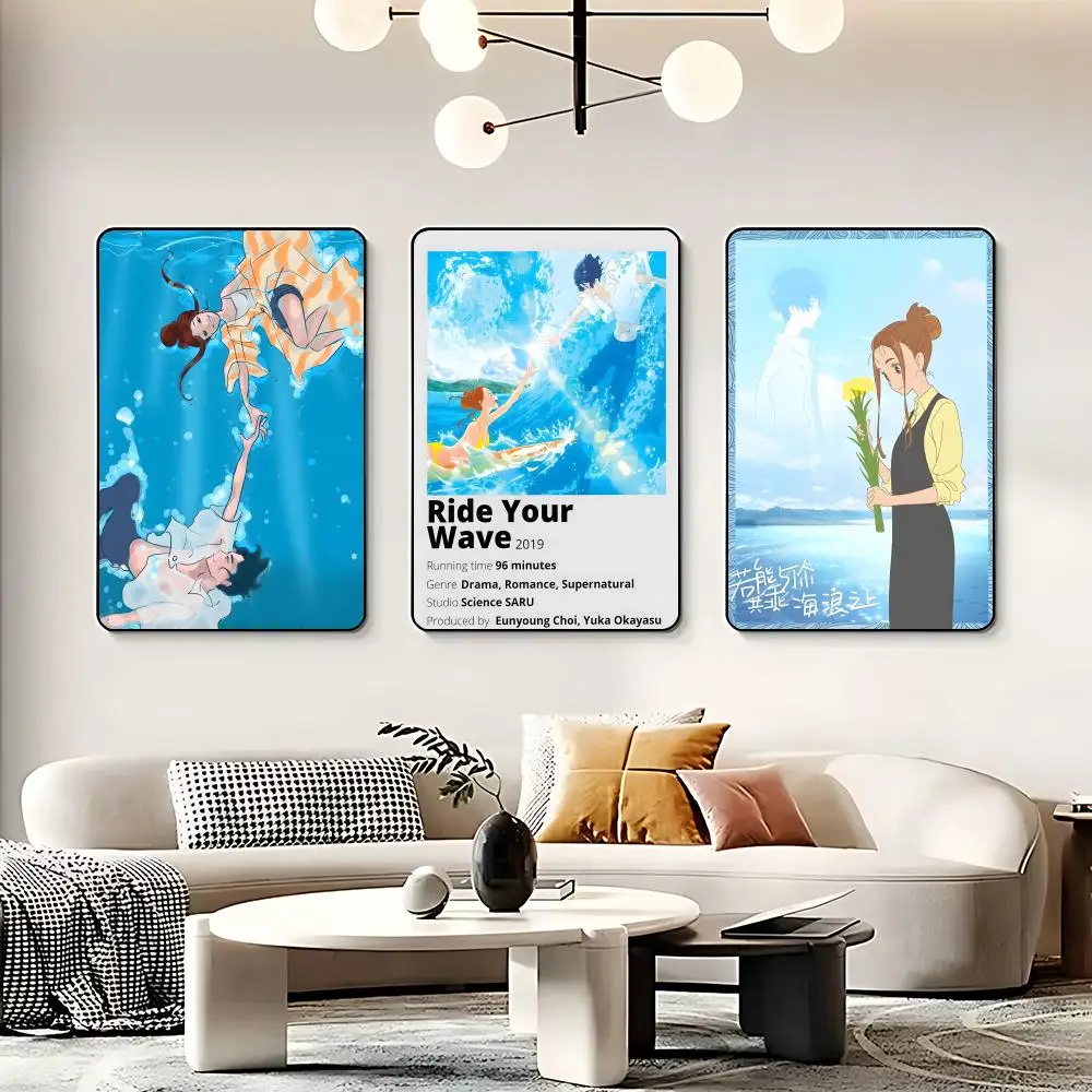 Anime R-Ride Your Wave Poster HD Self Adhesive Waterproof Wall Art Ideal for Home Office Dorm Bedroom Great Gift