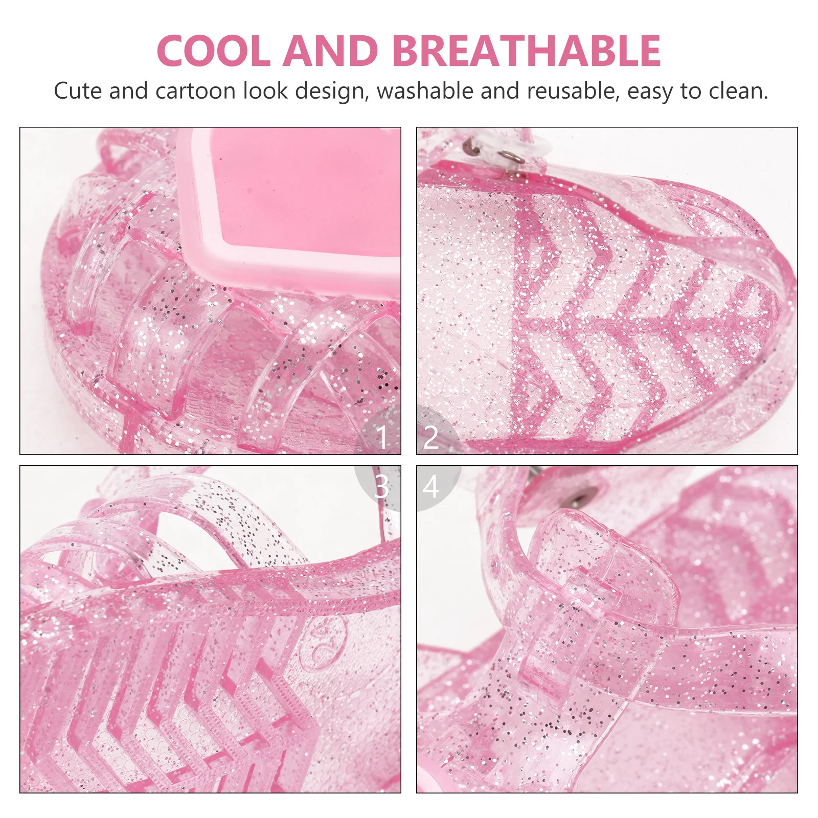 

1 Pair Kids Summer Sandals Red Non-Skid Soft Sole Beach Shoes For Children Breathable Cartoon Child Sandals Practical Kid Beach