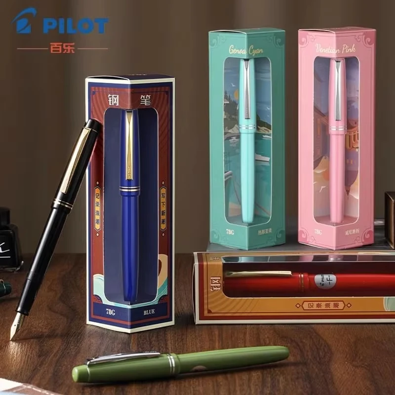 

Pilot 78G 22k Fountain Pen EF/F/M Nib Classic High Quality Demonstrator Writing Ink Pen Calligraphy Practice Office Supplies
