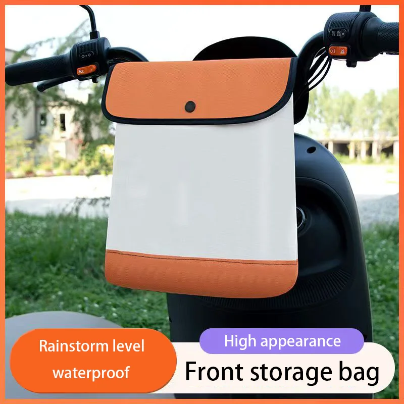 

Electric Bike Front Storage Bag Front Pocket Riding Bag Big Size Storage For Things Suitable For Electric Bike Bicycle Tricycle