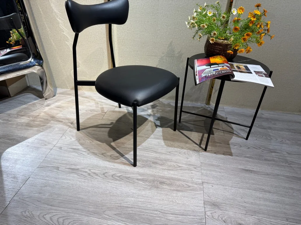 &For Fancy Luxury Contemporary Dining Room Chairs Black Multi-Color Leather Cushion Fabric Design Dining Chairs