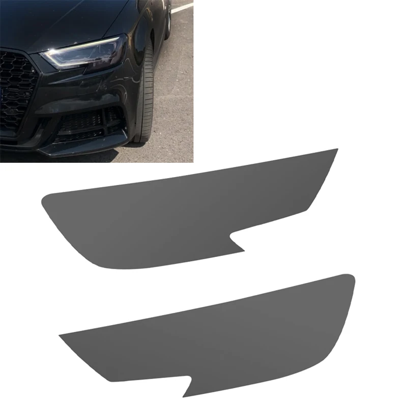 For Audi A3 8V S3 RS3 2017 2018 2019 2020 Sportback Tint Black Car Headlight Protective Film Head Light Protection TPU Sticker