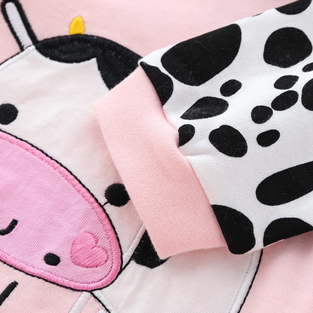 3-12M Newborn baby clothes spring autumn print girl clothing long sleeve soft cotton baby rompers underwear babies sleepwear