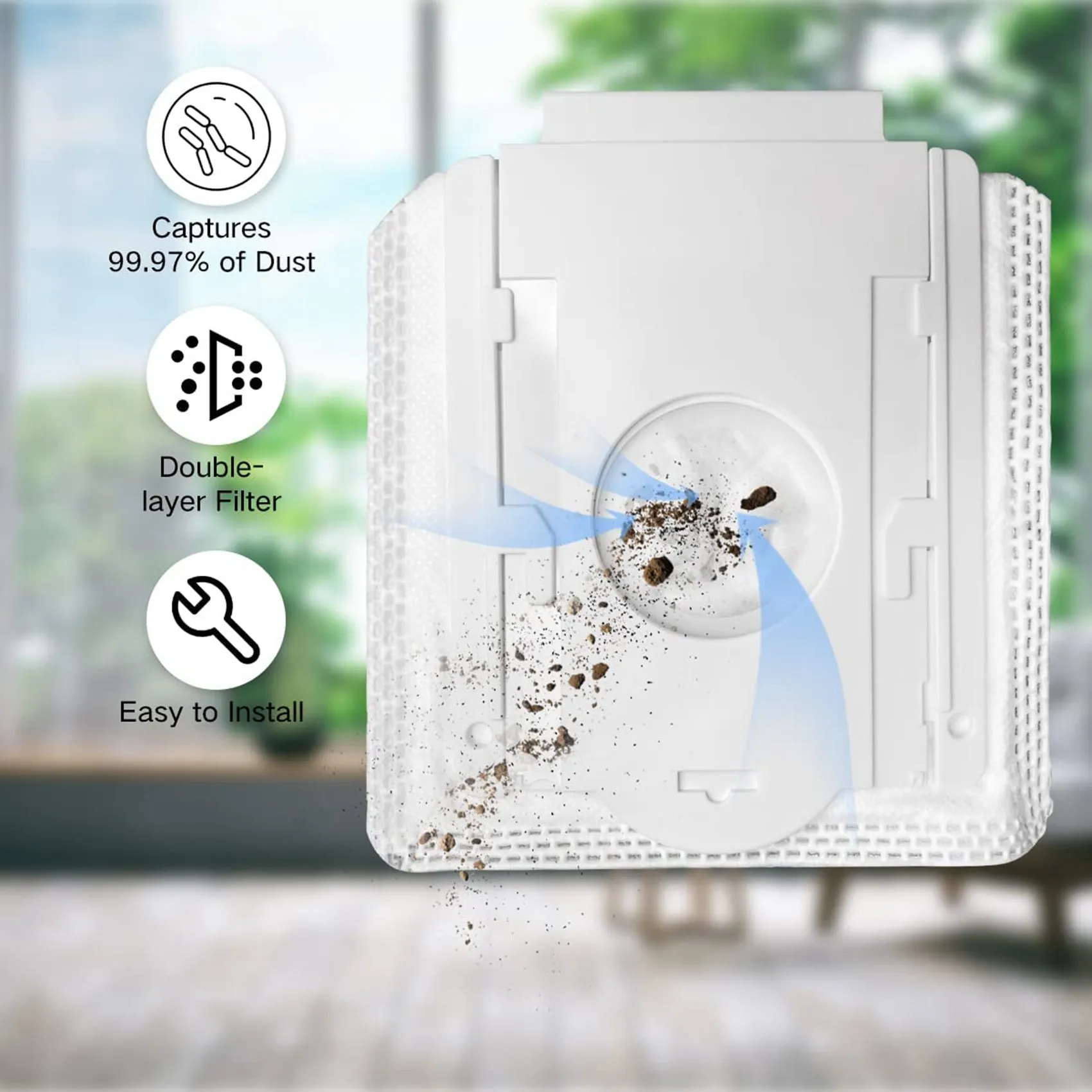 ABBR 16 pièces sacs filtre à poussière pour aspirateur convient pour SAMSUNG VCA-ADB90 sacs à poussière pour aspirateurs de la série Jet Base de Station propre