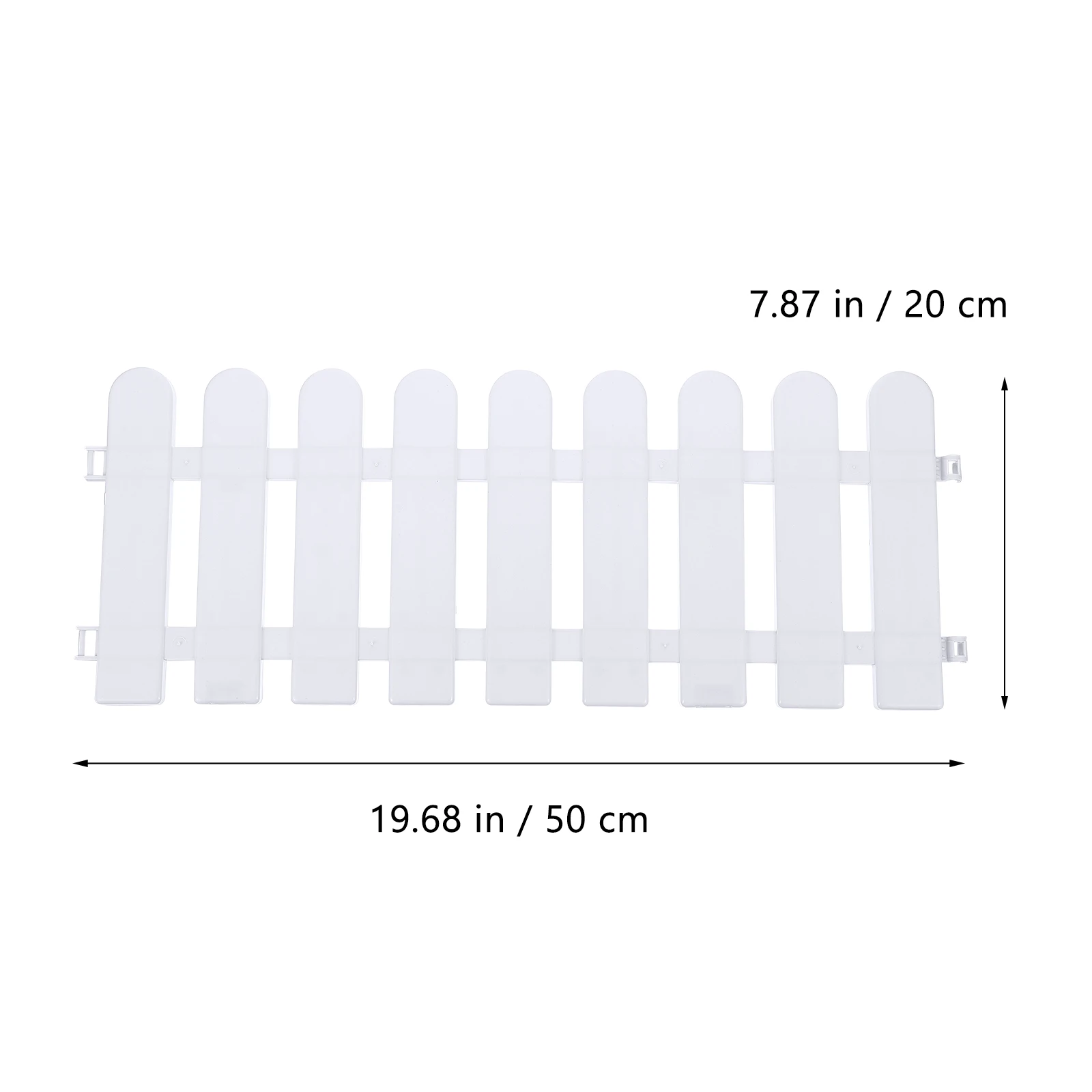 5 szt. Plastikowe białe płot ze sztachet ogrodowych ozdobny krajobraz panele ścieżki trawnik zewnętrzny osłona ochronna obramowanie Patio